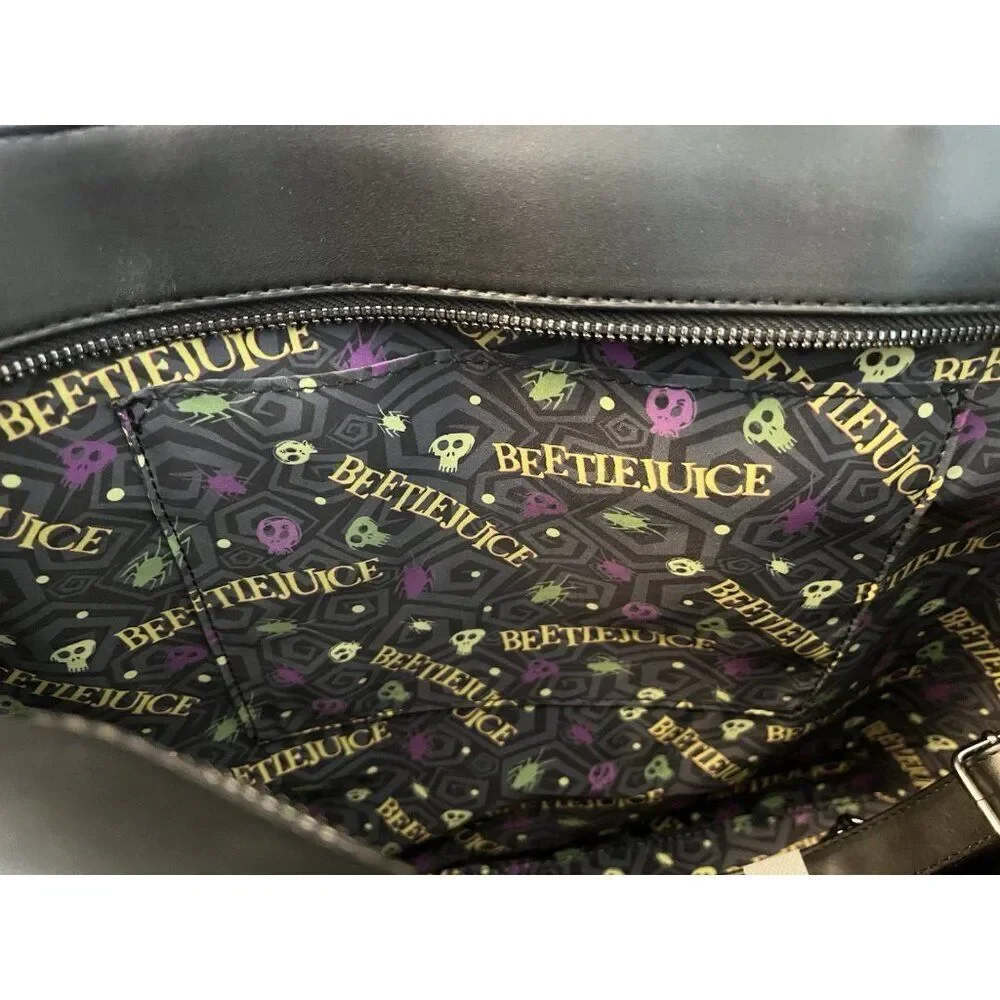Beetlejuice Dante's Inferno Room XL Tote Crossbody Bag with Coin Bag New NWT - Picture 8 of 11